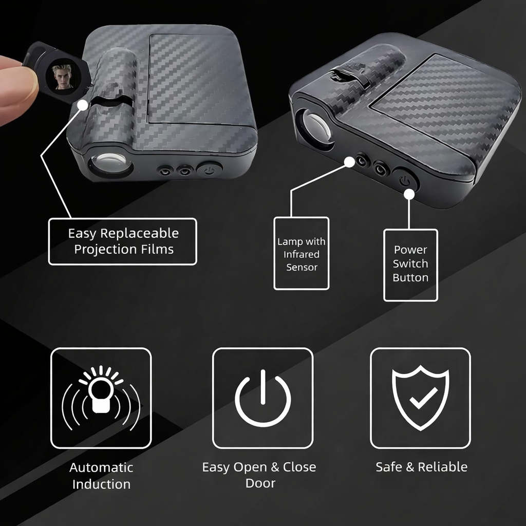 Pack of 2 Bright LED Projector for Car Doors