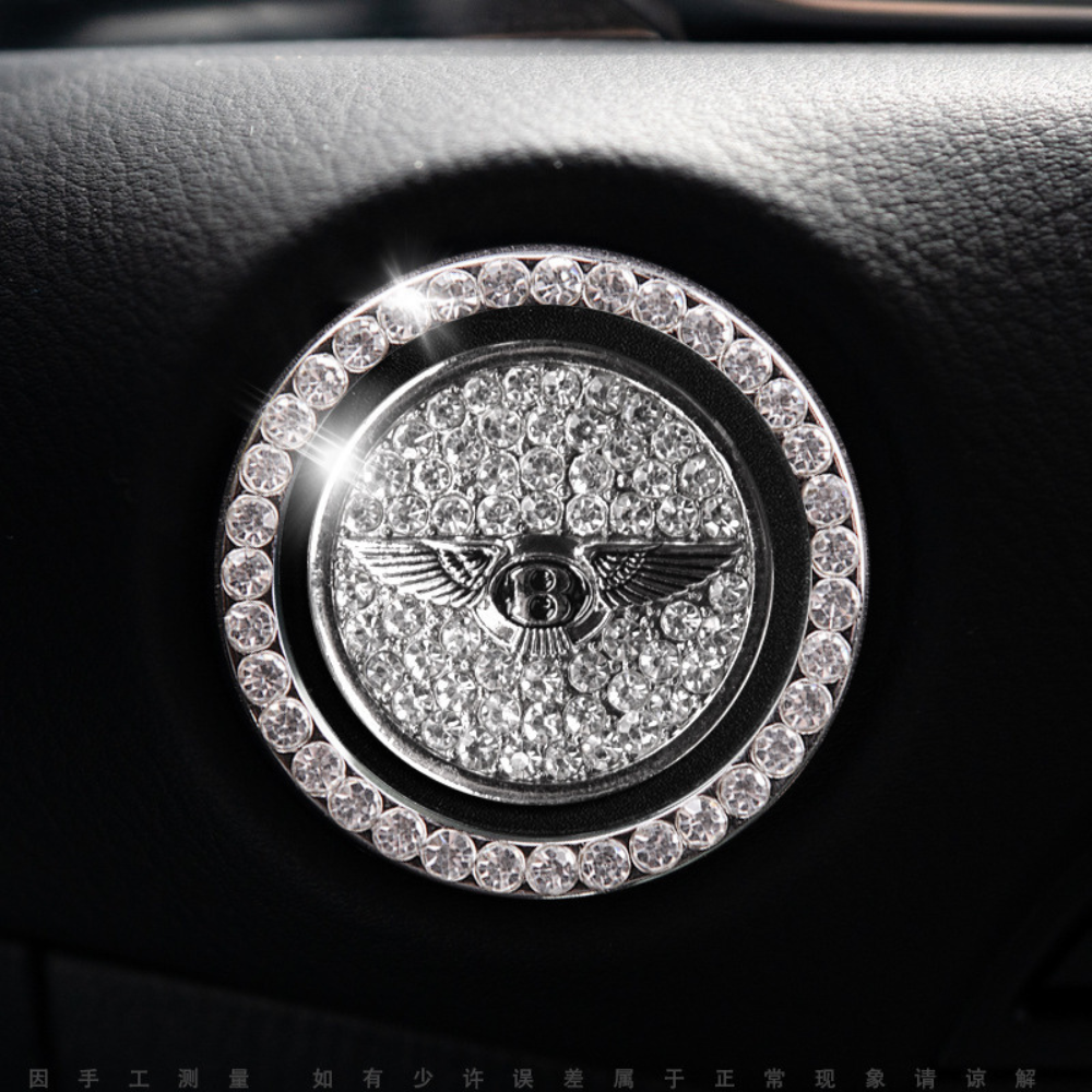 Pack of 3 Crystal Car Start Button Ring – image 2