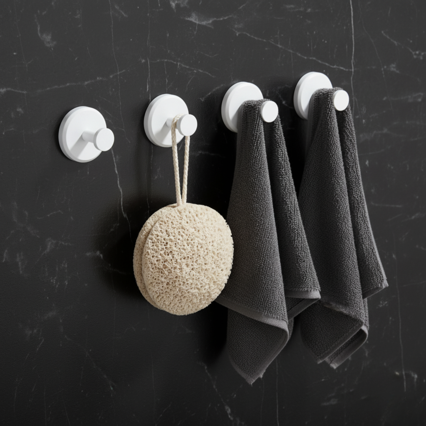 Pack of 4 Twist Lock Suction Hooks