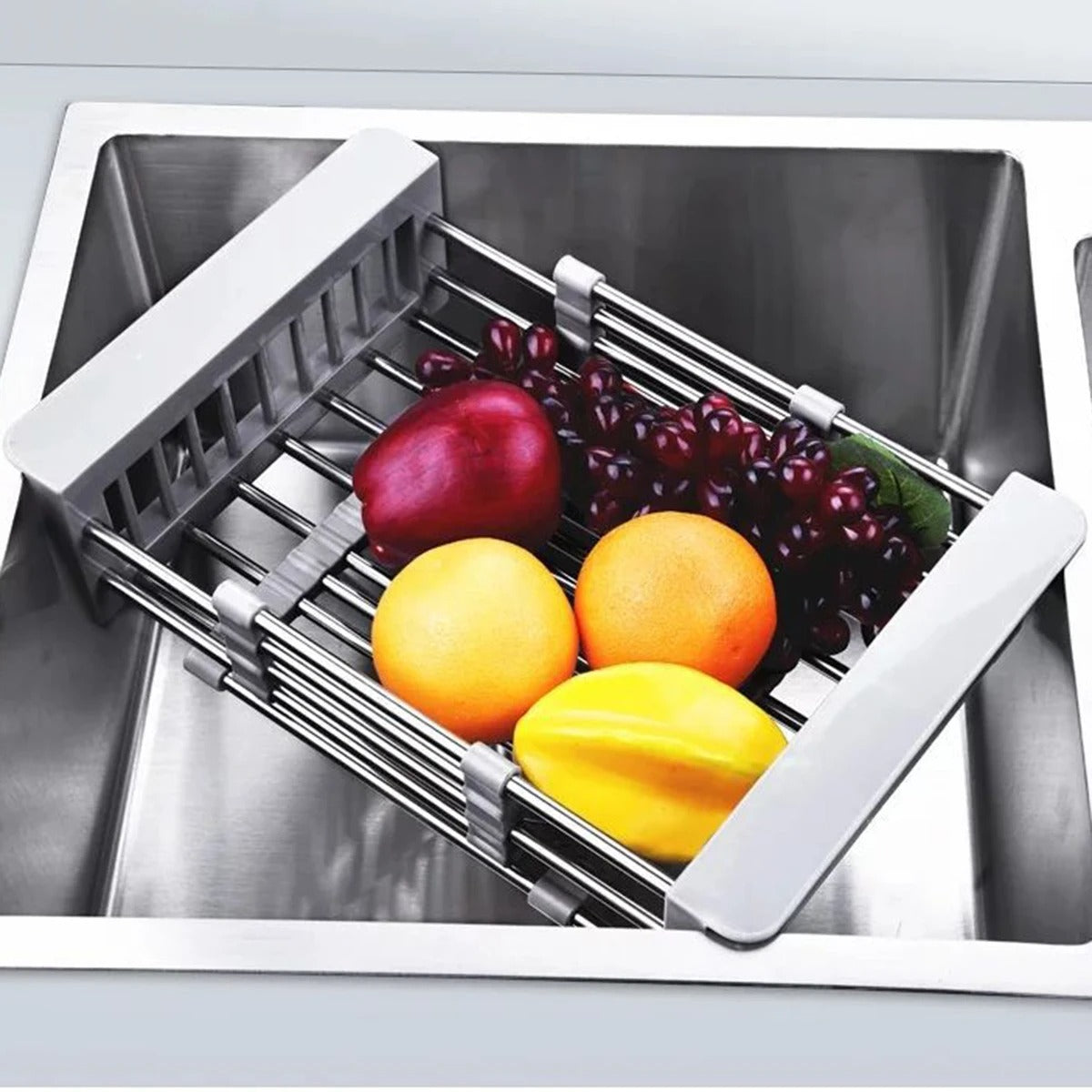 Retractable Stainless Steel Dish Drainer