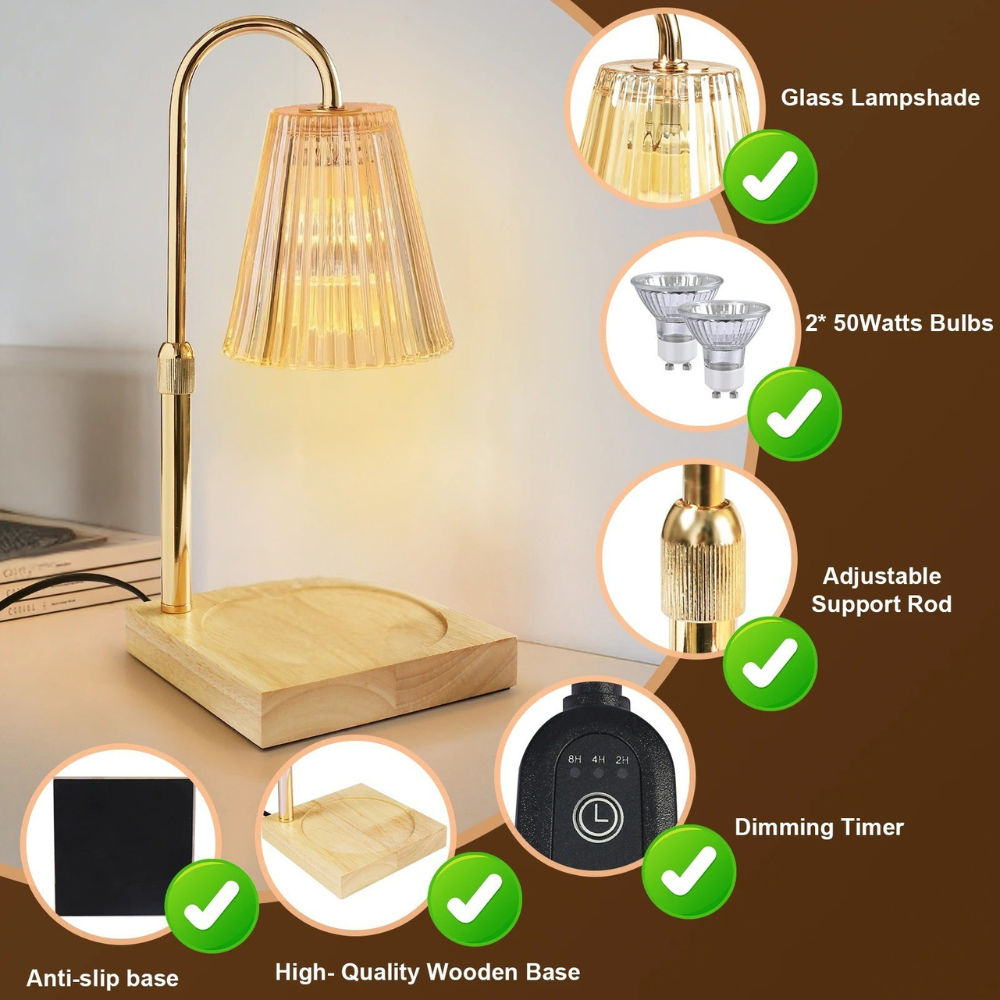 Adjustable Candle Warmer Lamp