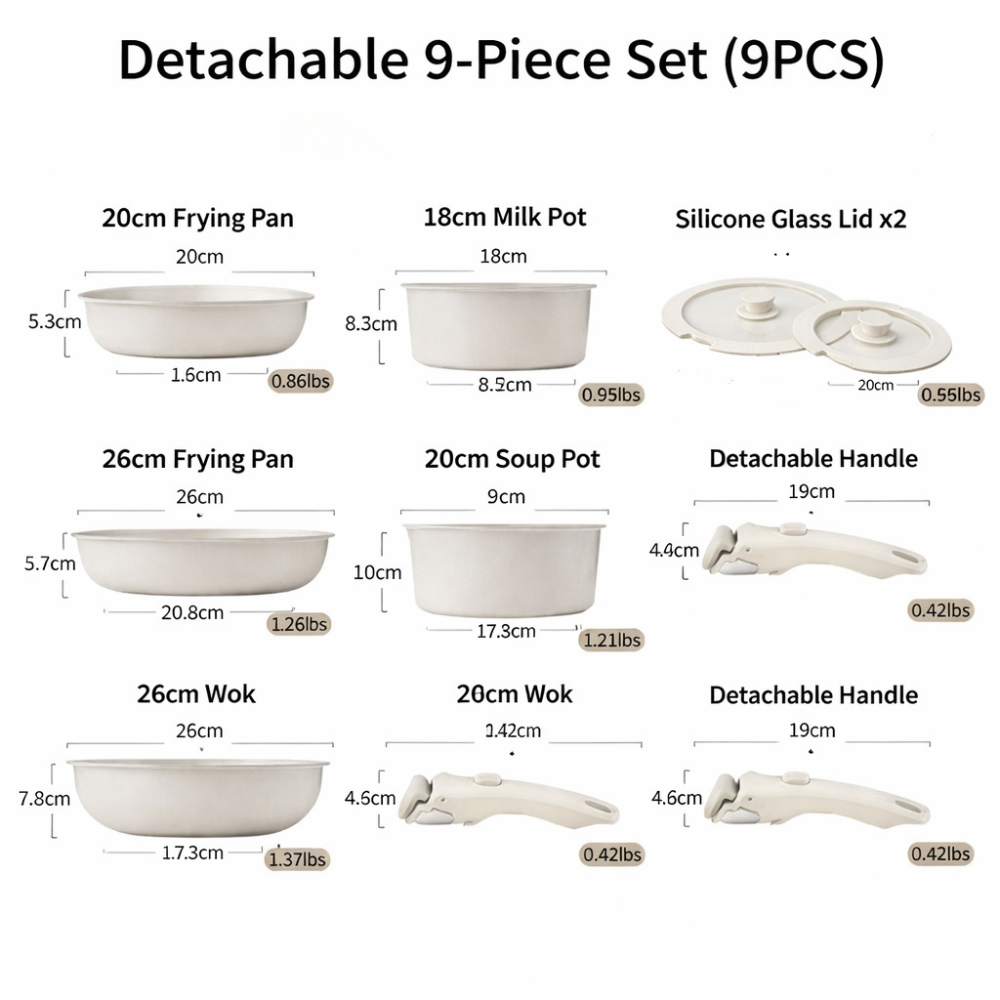 Modular Kitchen Cookware Set