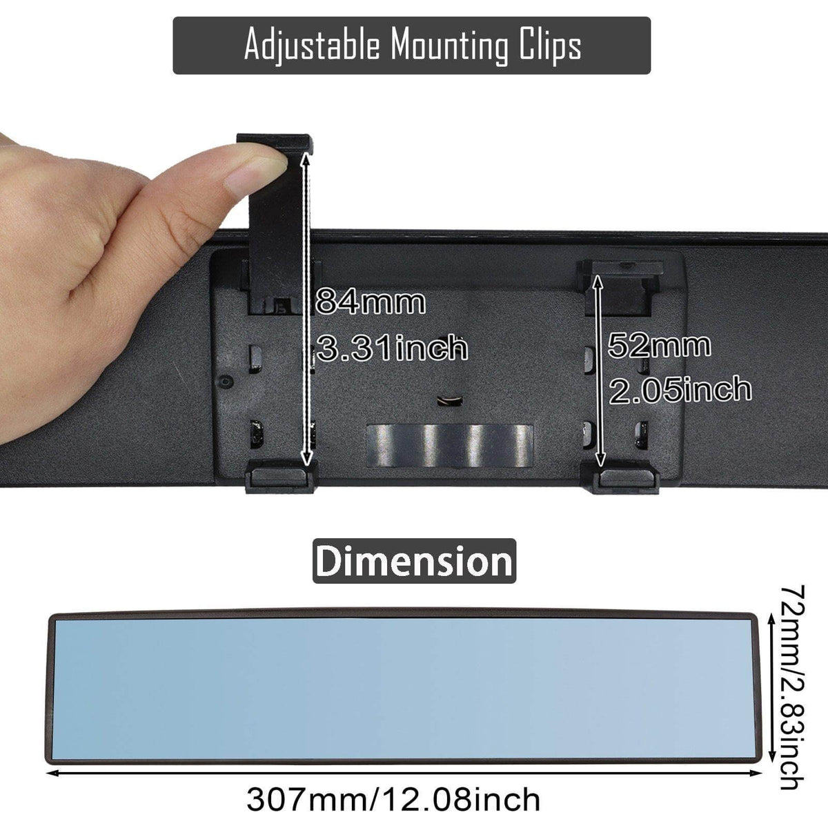 Universal Panoramic Rear View Mirror – image 6